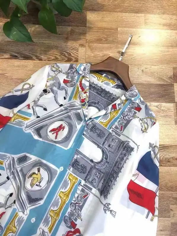 AH12348, модные женские блузки и рубашки,, Подиумные, Роскошные, известный бренд, Европейский дизайн, вечерние, стильная женская одежда