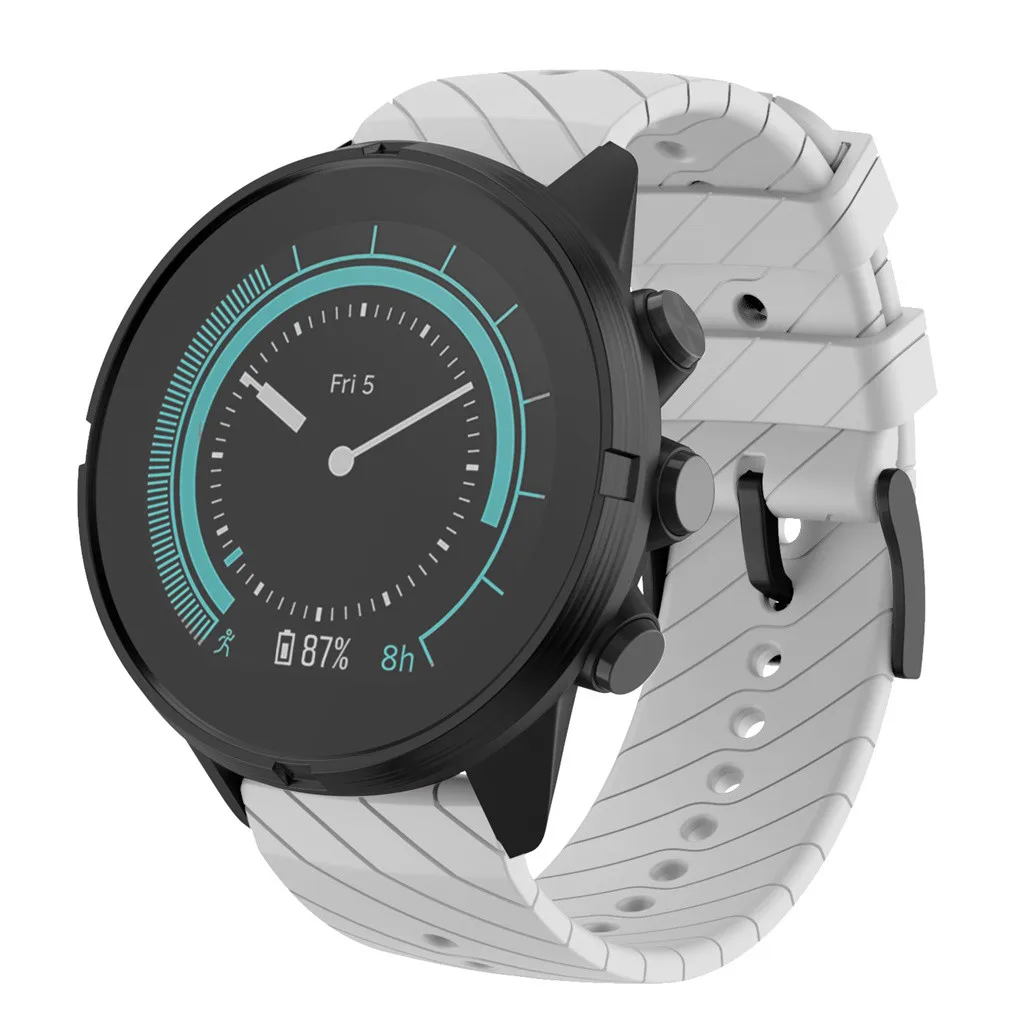 Спортивный мягкий силиконовый сменный ремешок для Suunto 9/9 Baro медные часы# BO