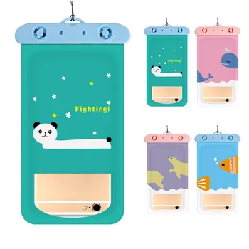 

Travel Packaging Cartoon Printed Coin Purse Mobile Phone Waterproof Bag Summer Beach Bag Travel Accessories #YL5