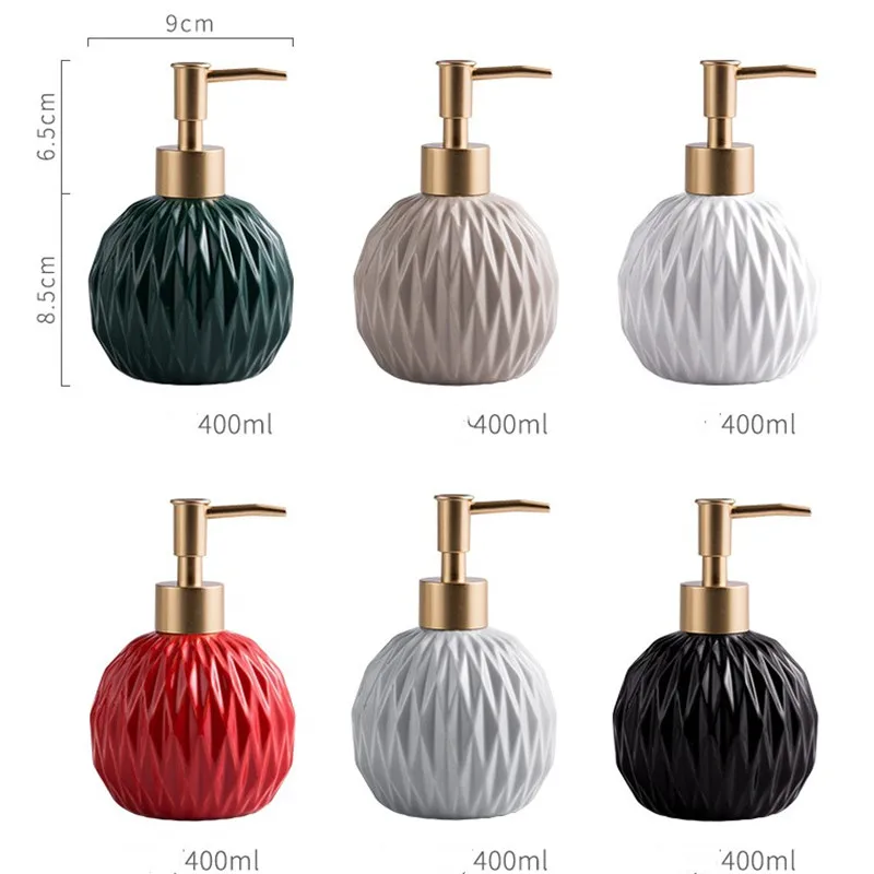 400 мл керамическая бутылка для дезинфицирующего средства рук ванны геля душа