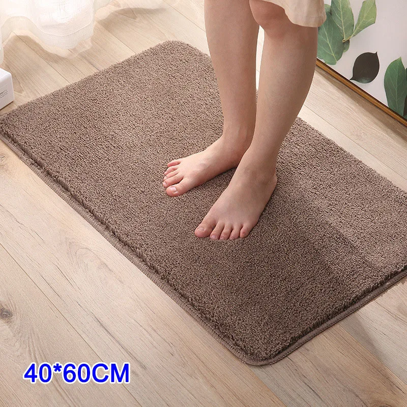 dark brown Домашний коврик, супер абсорбент, грязевая вода, низкопрофильные коврики, машинная стирка, Нескользящие коврики, SEP99 - Цвет: dark brown