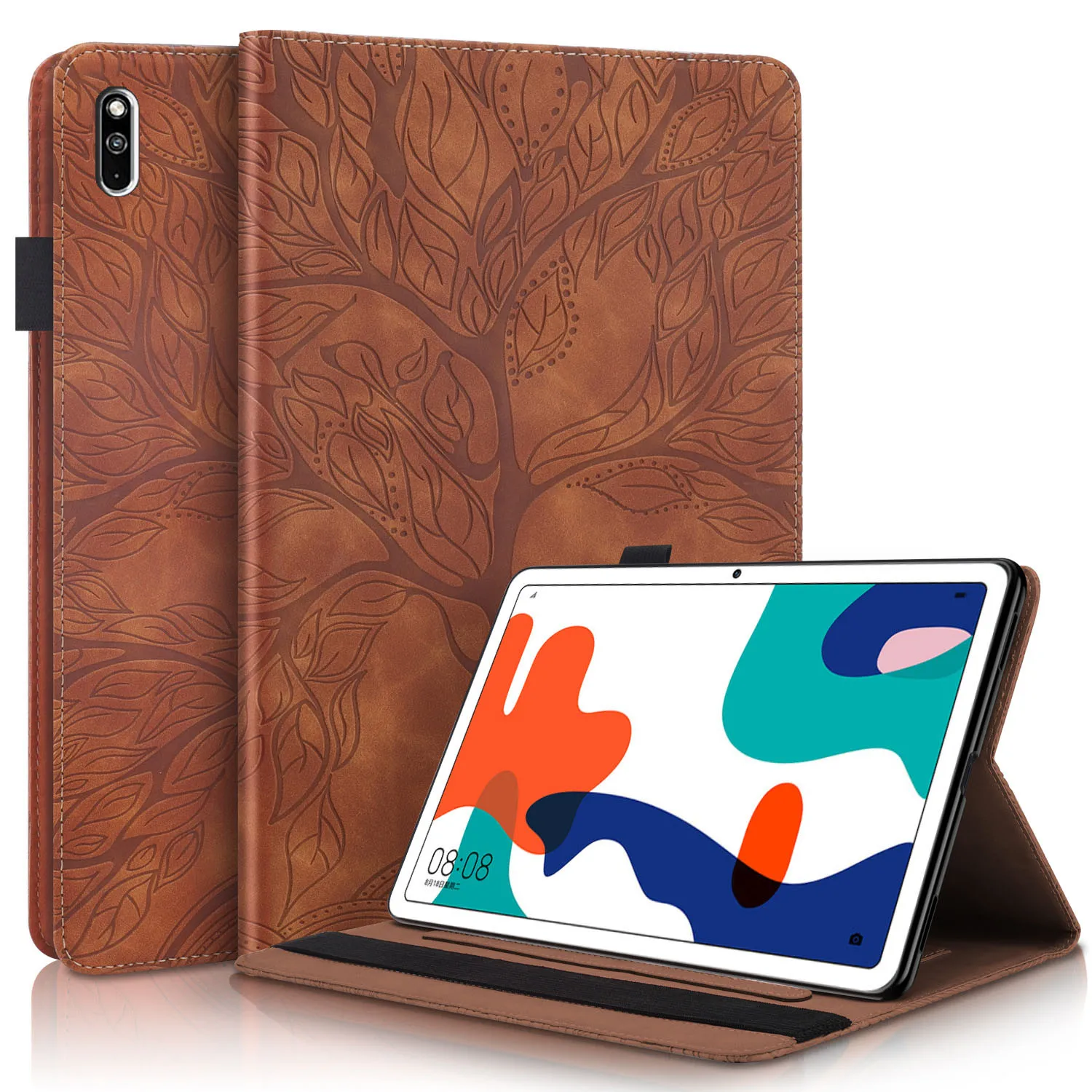 Premium Leather Stand Tablet Cover – Luxury Foldable Shell