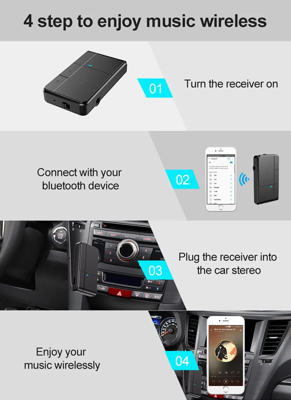 Bluetooth 5,0 приемник передатчик 3,5 мм AUX Jack RCA A2DP стерео музыка 2 в 1 Беспроводные адаптеры для автомобиля домашний Стерео ТВ динамик