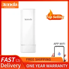 Беспроводной Wi-Fi ретранслятор Tenda O6, 10 км, 5 ГГц, 11ac, 433 Мбит/с, для улицы, с адаптером POE Беспроводной Wi-Fi ретранслятор Tenda O6, 10 км, 5 ГГц, 11ac, 433 Мбит/с, для улицы, с адаптером POE