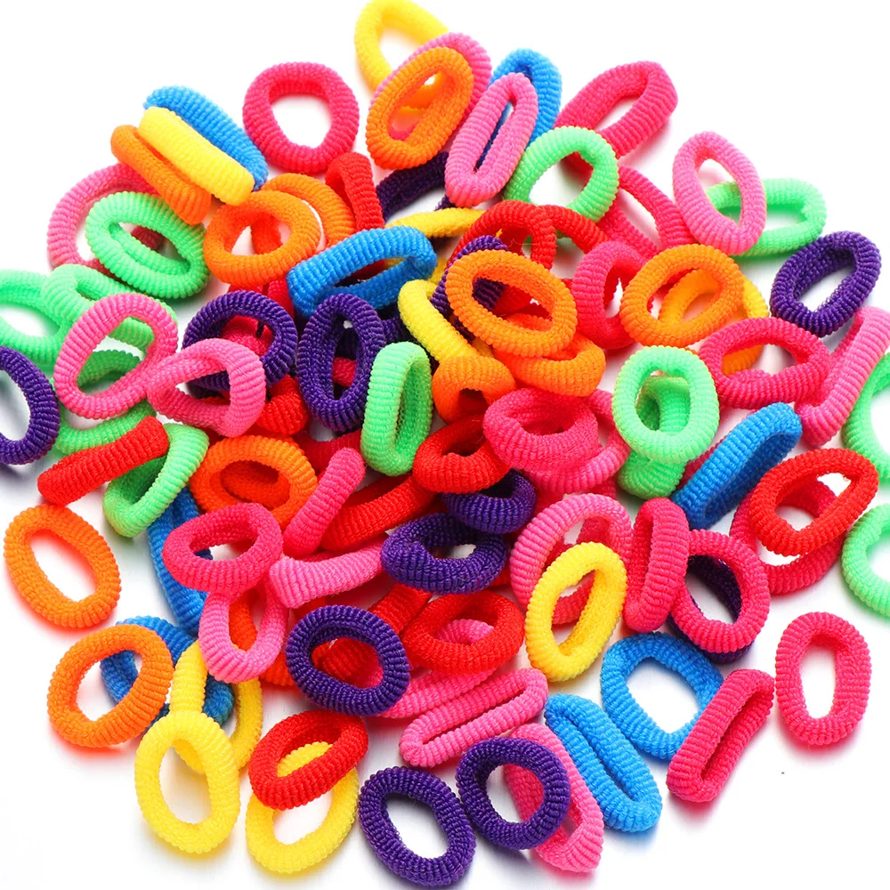

1.5 cm Girls Fashion Styling Tools Simple Scrunchie Colorful Elastic Hair Bands Ponytail Holder