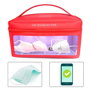 

DTDZ-1 UV Sterilizer Bag USB Rechargeable LED UV Cleaner Zipper Portable Box For Baby Bottle Glasses Mobile Phone Face Masks