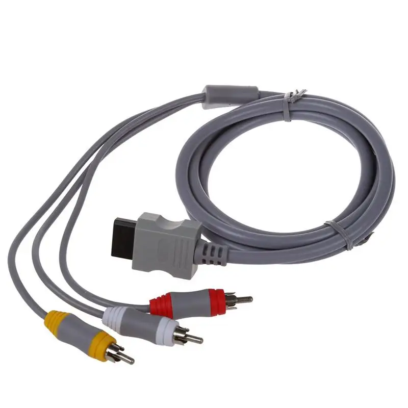 1,8 м AV композитный кабель аудио видео кабель 3 RCA-6 футов для nintendo для wii tv/монитор V1 R20