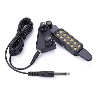 

Professional Clip-on Sound Pickup Microphone Wire 12 Hole Sound Pickup Microphone Wire Amplifier Speaker for Acoustic Guitar