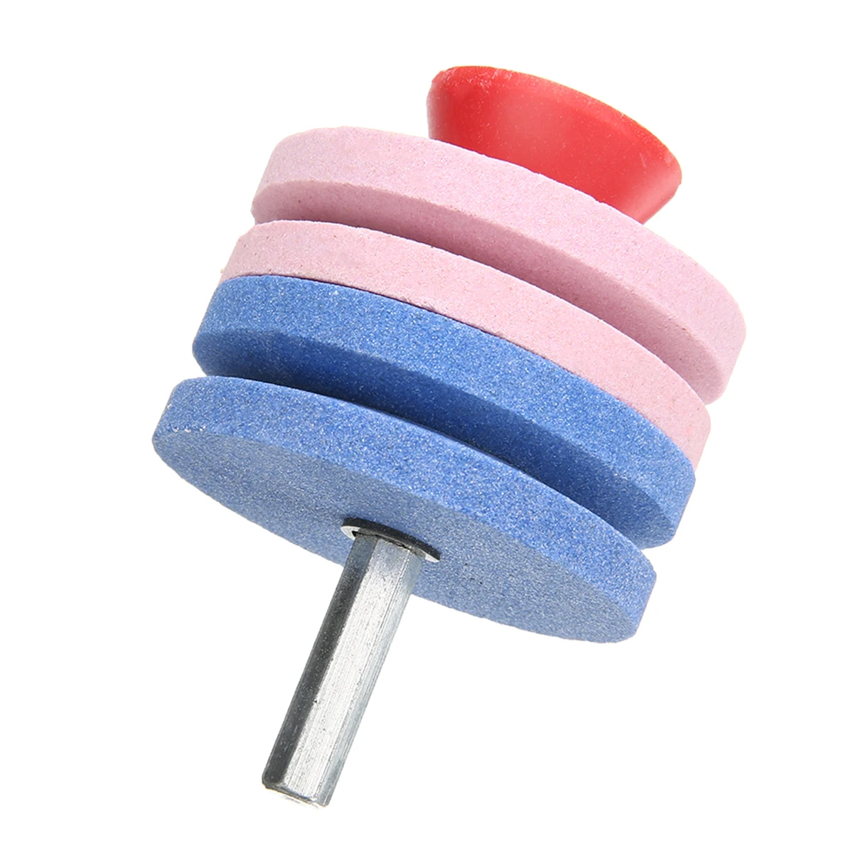 2Pcs Lawnmower Sharpener Round Rotary Drill Blade Sharpening Faster Mowing Sharpeners Home Garden Tool