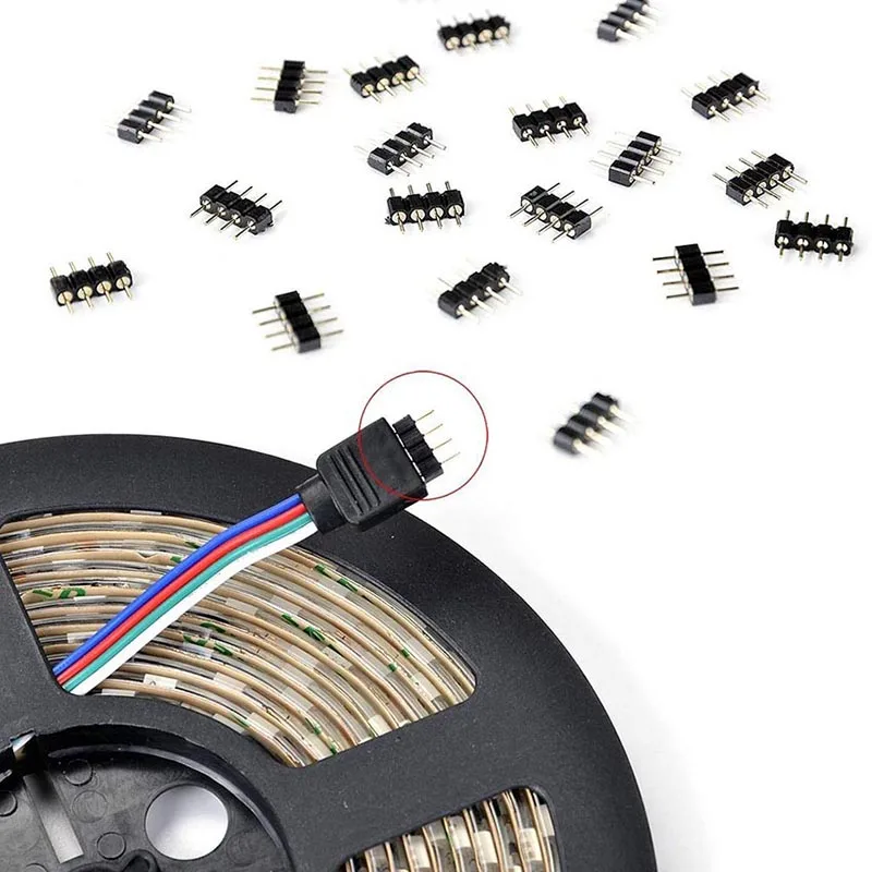 5-10-20-50pcs-4-Pin-RGB-5-PIN-RGBW-RGBWW-Connector-10mm-12mm-4pin-5pin