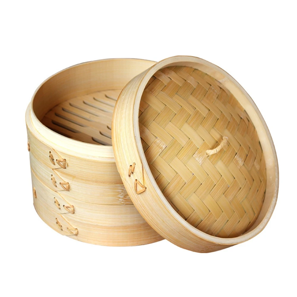 Babys Beetle 30CM Bamboo Steamer Chinese Kitchen Utensils Vegetable