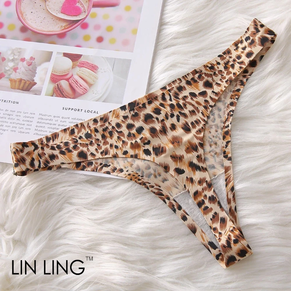 2 шт. сексуальные леопардовые стринги женское нижнее белье с низкой посадкой