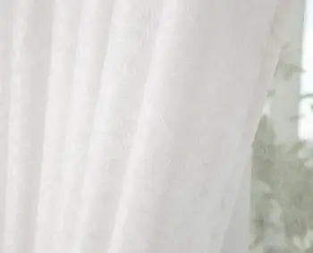 

White Curtains Solid White Tulle Modern Curtains for Living Room Transparent Tulle Curtains Window Sheer for the Bedroom 184&30
