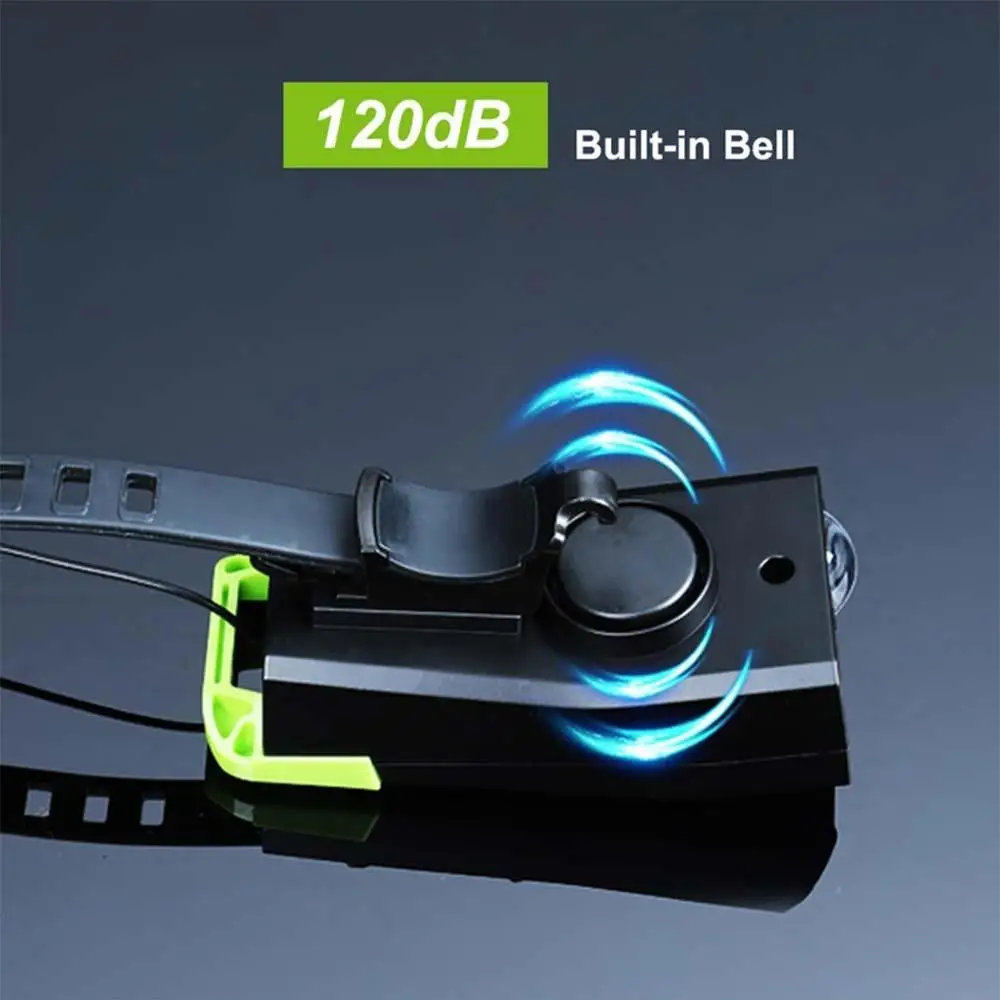 Велосипедный фонарь светодиодный USB прочный Велосипедное Предупреждение задний фонарь 120dB велосипедный Звонок