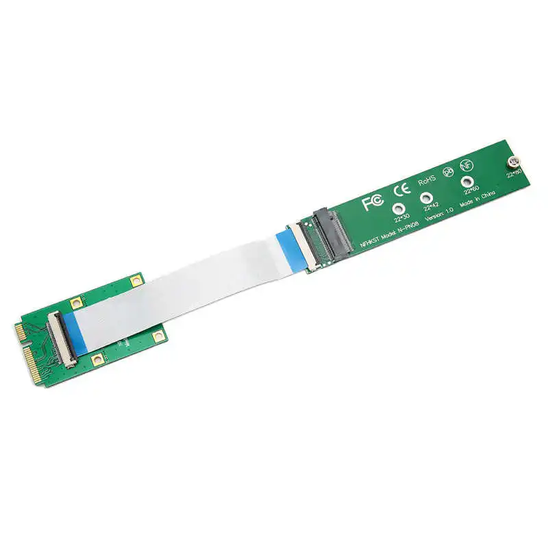 NVME SSD vers Carte Adaptateur Mini PCIe pour 2230/2242/2260/2280 M.2 Adaptateur PCIE vers NVMe M.2 NGFF SSD M.2 ASHATA Carte Adaptateur SSD NGFF 