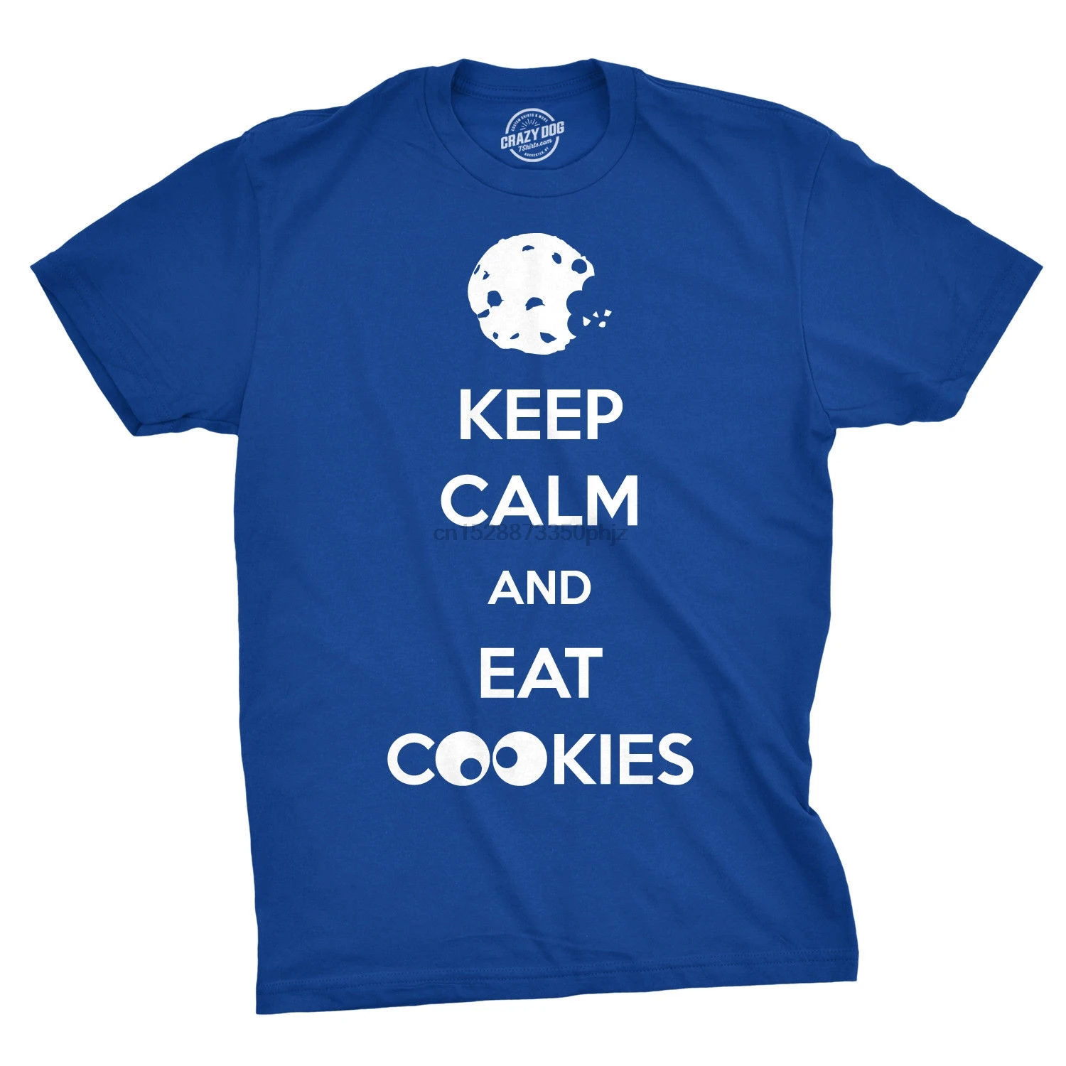 Keep Calm and Eat Cookies T Shirt Funny Novelty KCCO Meme Tee mmm yummy Cool Casual pride t shirt men Unisex New Fashion tshirt |