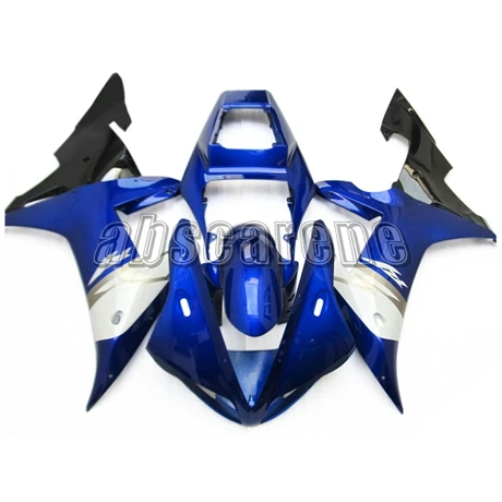 Полный обтекатели для Yamaha YZF1000 R1 2002 2003 YZF R1 02 ABS пластик впрыска кузова R1 2002 2003 Cowlings глянцевый синий белый