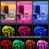 (EU Plug) LED Strip Light RGB 5050 Music Sync Color Changing  Sensitive Built-in Mic, App LED Lights DC12V Flexible 4