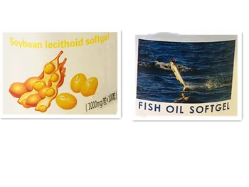 

Deep sea fish oil 100pcs + soybean phospholipid soft 100pcs set Reduce Blood Lipid Blood Fat,develop immunity from disease