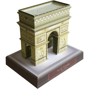 

France Arc de Triomphe Folding Cutting Mini 3D Paper Model Architectural Papercraft DIY Adult Handmade Craft Toys QD-156