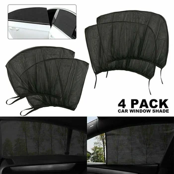 

4Pcs Car Sun Shade Front Rear Side Window Sn Cover Sunshade Protector UV Rays Protection for Most of Vehicle