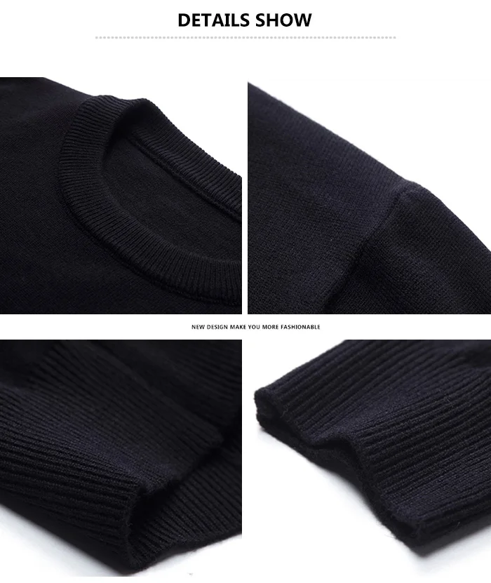 AIRGRACIAS 2019 осенние повседневные мужские свитера с круглым вырезом Мужской пуловер трикотажная одежда мужские свитера пуловеры мужские Pull