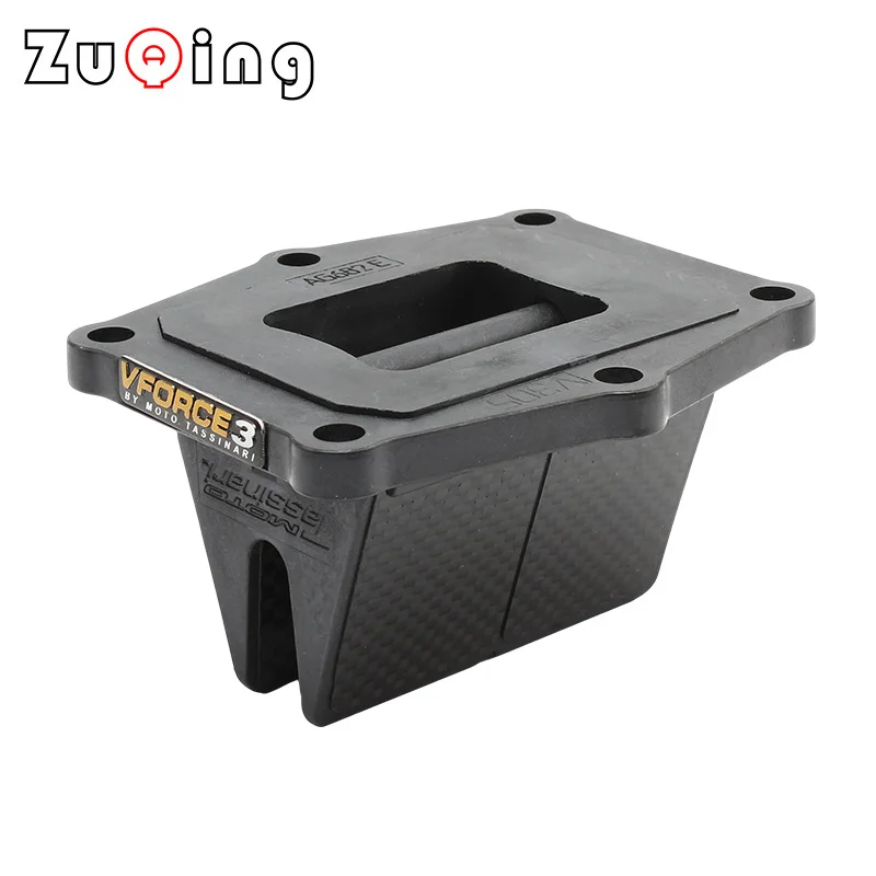 V305A Reed Valve Fit For HONDA CR250R 1986-2001 Carbon Fiber Motorcycle Reed Valve System Set Block CR 250 MX Racing