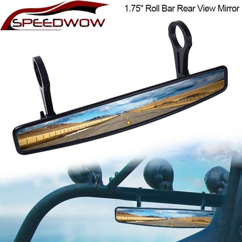 

SPEEDWOW 1.75" UTV Wide Rear View Mirror Car Rearview Mirror For Honda CBR For Kawasaki R3 Car Interior Accessories