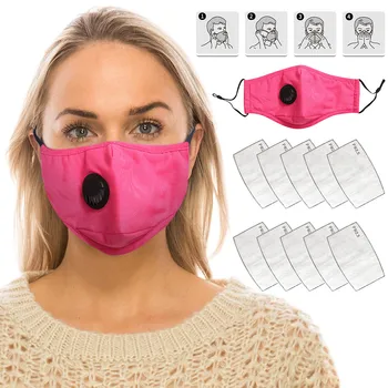 

Face Mask Adult Mascarillas Mask +10 Filter Chip Reusable Mask Pm2.5 Wind And Smog Pollution Maseczka Ochronna face mask fashion