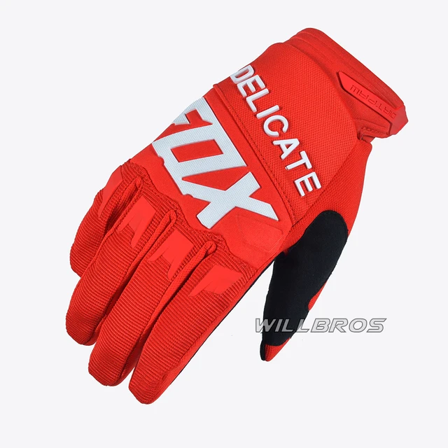 Moto Cross Delicate Fox Dirtpaw Racing Gloves Cycling Mountain Bicycle Offroad Guantes Men Motocross Woman Unisex Luvas Red