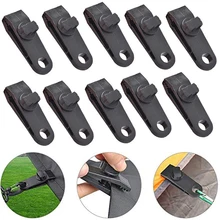 

5/10pcs Tent Clip Lock Grip Awning Clamp Pegs Canopies Camping Travel Tarps Clip Hook Anchor Rope Caravan Outdoor Accessories