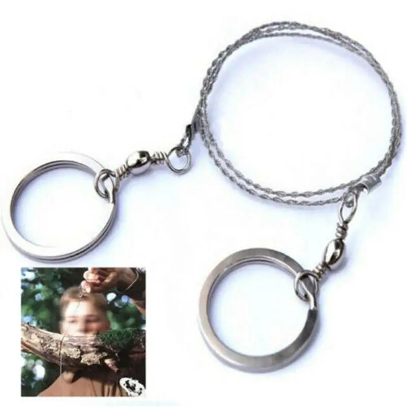 

Outdoor EDC Key Ring EDC Keychain 360 Degree Rotating Stainless Steel Multi-ring Equipped with Survival Tools