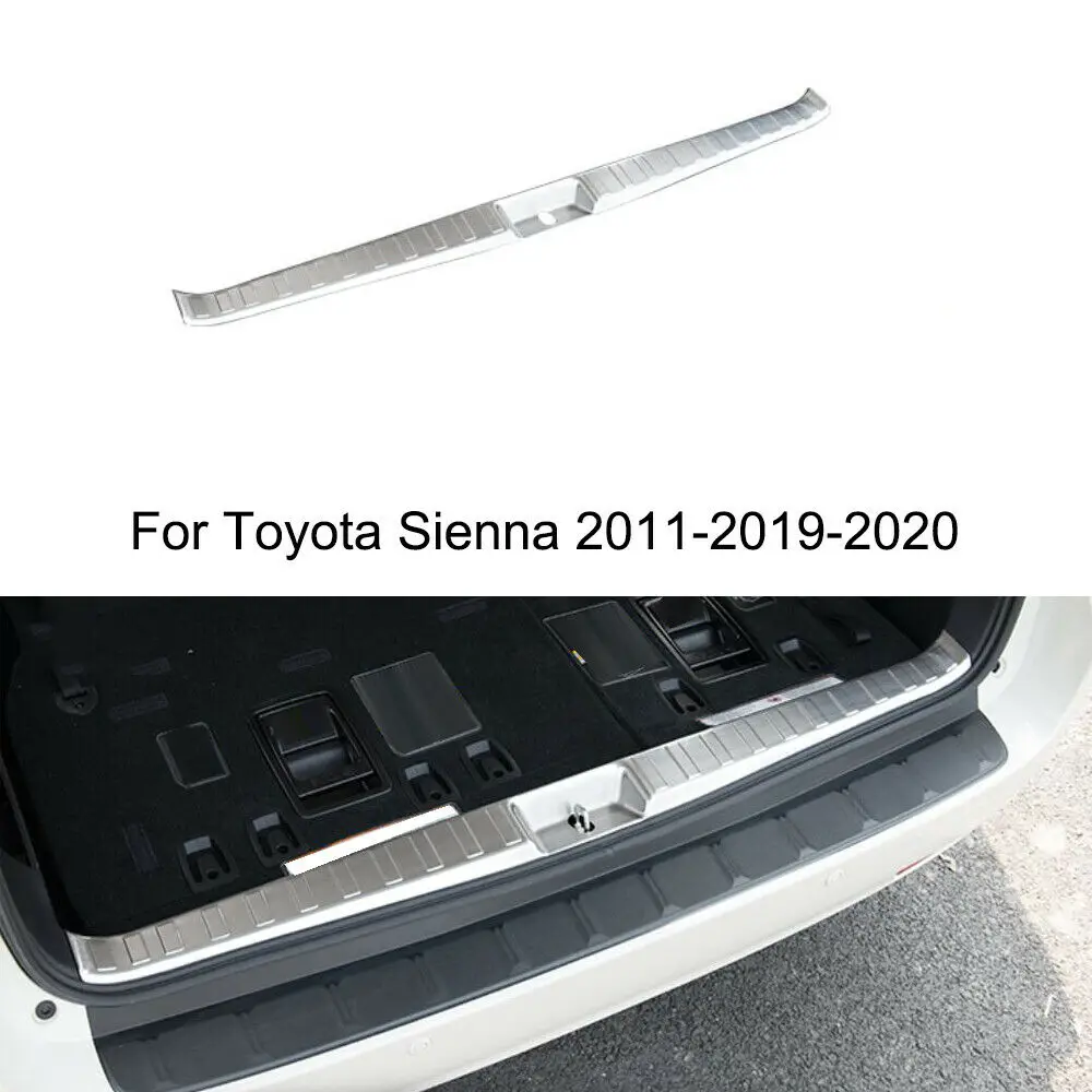 Для Toyota Sienna 2011- Автомобильная хромированная Высококачественная защита заднего бампера крышка багажника 1 шт