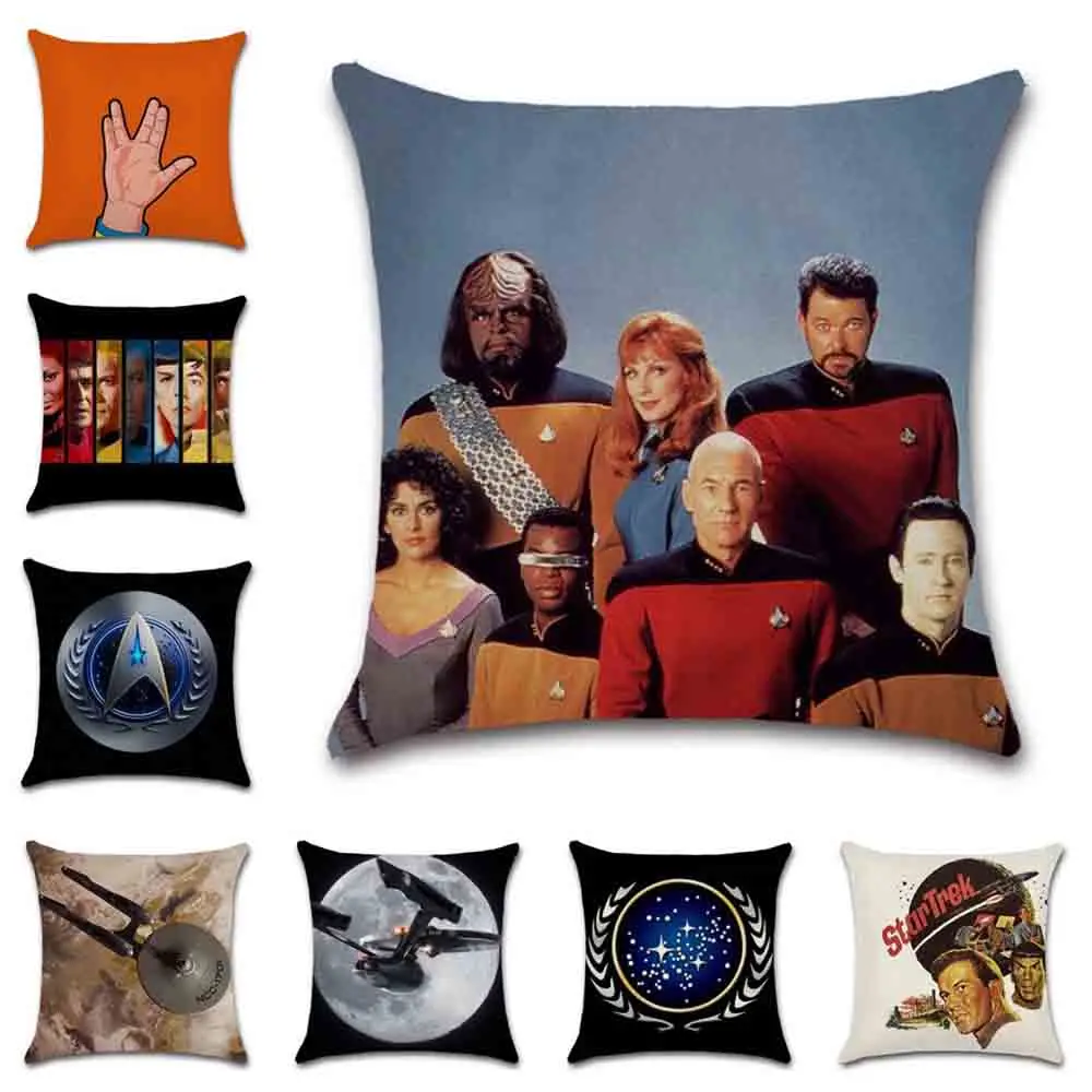 

Classic Movie Poster Printed Cushion Cover, Star Ship, Sofa, Chair, Car, Seat, Bedroom, Gift for Kids, Decorative Pillowcase