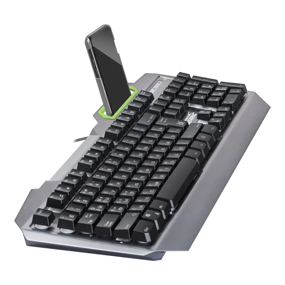 Клавиатура Defender Stainless steel GK-150DL RU,RGB подсветка, 9 режимов