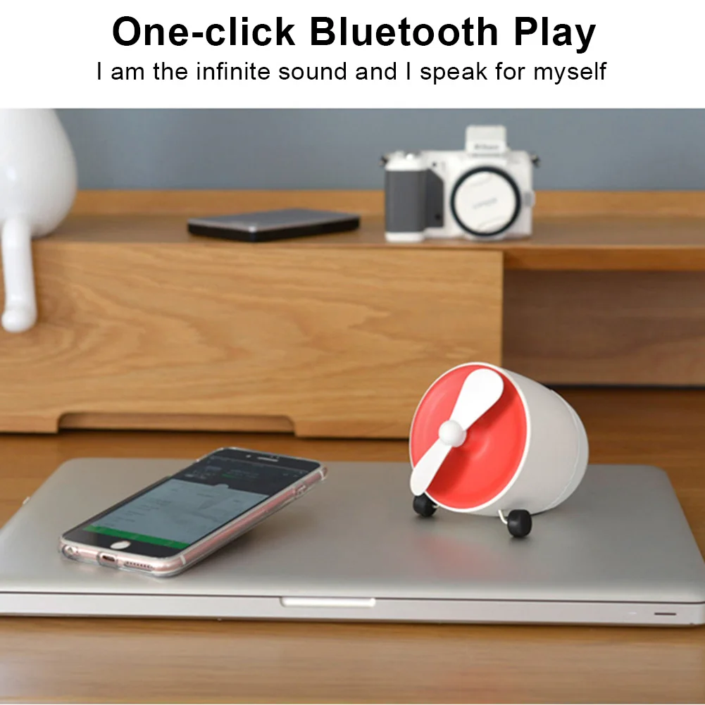 Горячий самолет беспроводной Bluetooth динамик мини портативный вентилятор мобильный телефон Универсальный бас аудио BUS66