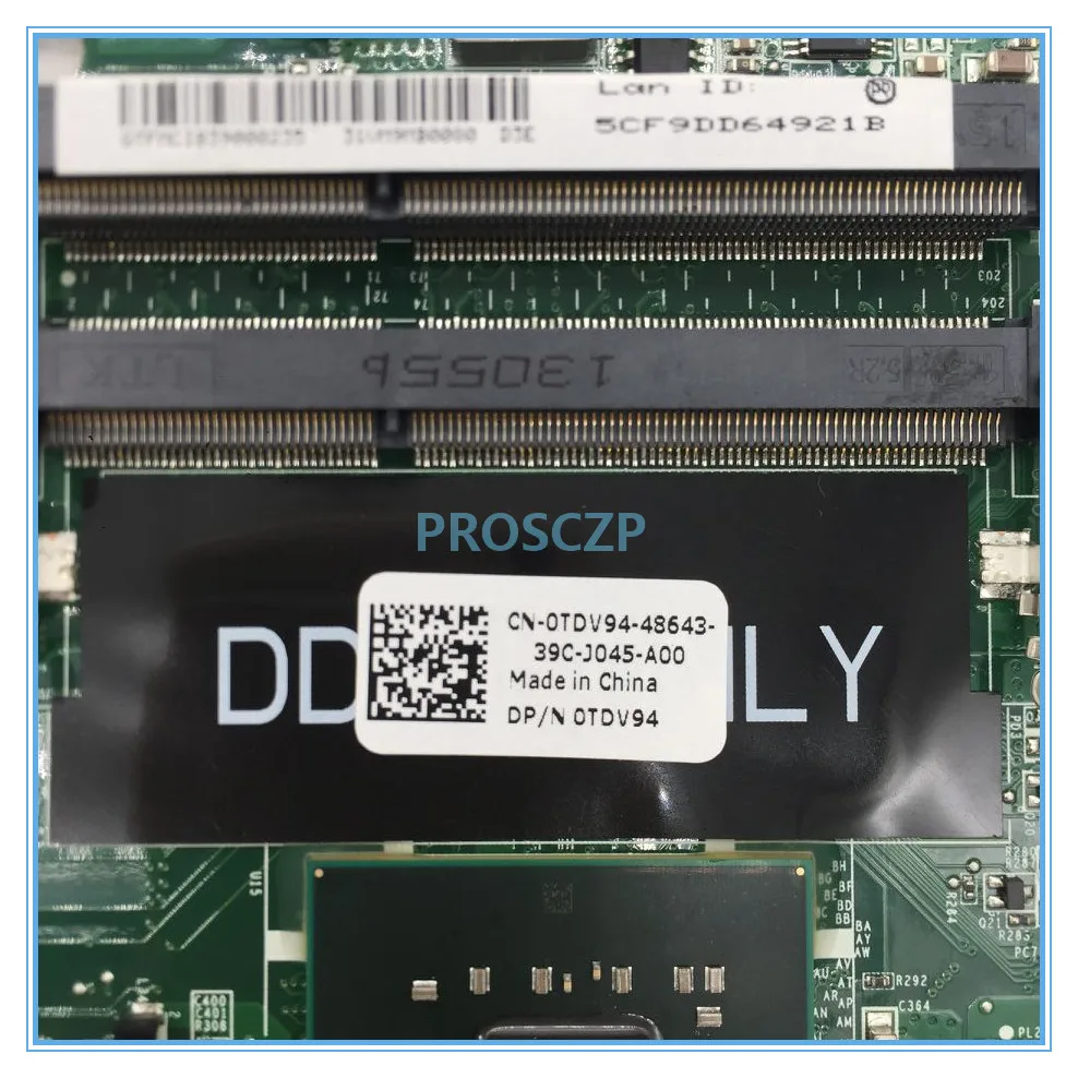 Для V1015 1015 Материнская плата ноутбука placa base de computadora portatil CN-0TDV94 0TDV94 TDV94 DAVM9NMB6D0 GM45 работает хорошо