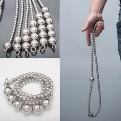 Открытый большой стальной шар самообороны браслет ожерелье из нержавеющей стали кнут титановая сталь персональный флажковый