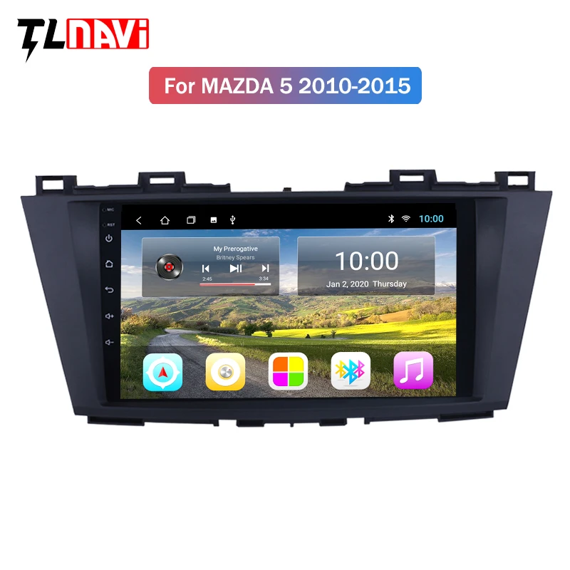 Автомагнитола 2 Гб ОЗУ мультимедийный плеер с GPS для Mazda 5 2009 2010 2011 2012 Android 10