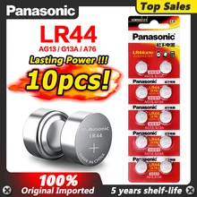 Panasonic 10pcs 2020 Promotion New 1.5v LR 44 LR44 AG13 Watch Clock Batteries Pilas GP76