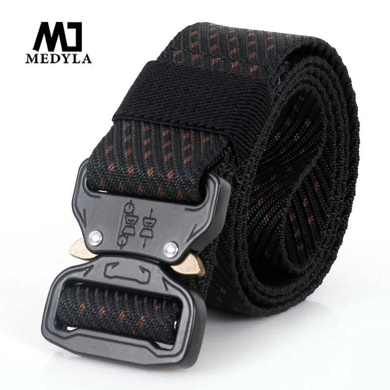

MEDYLA Belt Male Tactical military Canvas Belt Outdoor Tactical Belt men's Military Nylon Belts Army ceinture hom