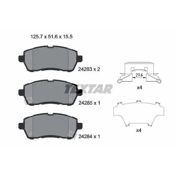 Disc pads front anti-scratch. Plates \ Ford Fiesta 1