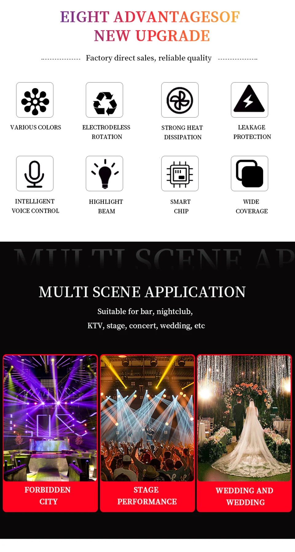 Three Layer LED Butterfly Light RGB Beam Laser Pattern Light Led DJ Stage Butter