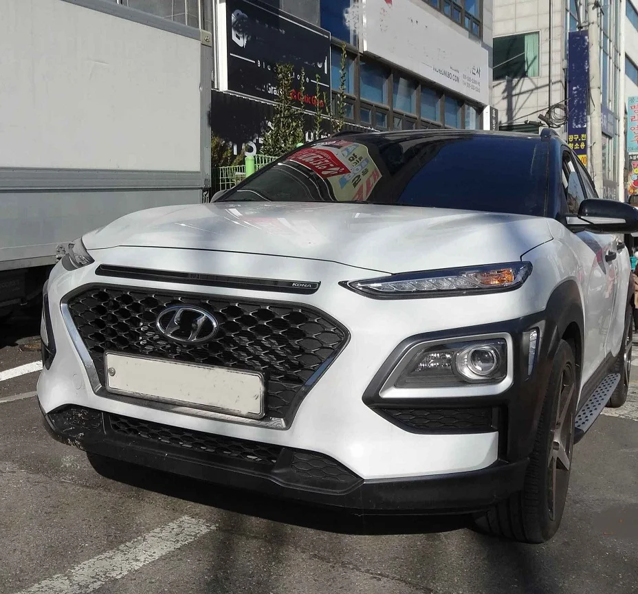 Ben-Z стиль алюминий Fit hyundai Kona Беговая доска боковой шаг nerf бар высокого качества