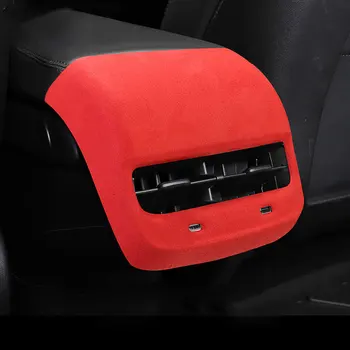 

Car Rear Air Outlet Cover Sticker Anti-fur Modified Vent Case Shell Interior Decoration For Tesla Model 3 Car Accessories