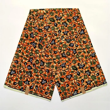 

Veritable High Quality Ankara Style Party Dress Material 100%Cotton African Wax Print Fabric 6 Yards For Sewing VL14-73