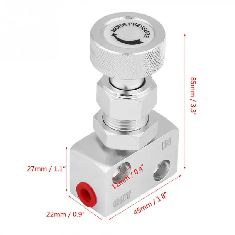 Car Styling Universal Screw-type Aluminum Brake Proportion Valve Adjustable Prop Brake Bias Adjuster for Racing Car
