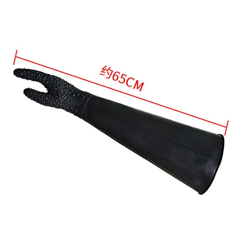 Natural Wear-resistant High Pressure Hot Latex Tape Granule Protective Gloves Machine Special Gloves Sandblasting Thickening