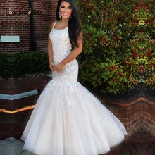 Элегантное платье для выпускного вечера с кружевной аппликацией, длинное платье для выпускного вечера, вечерние платья длиной до пола на тонких бретелях, vestido-de-festa