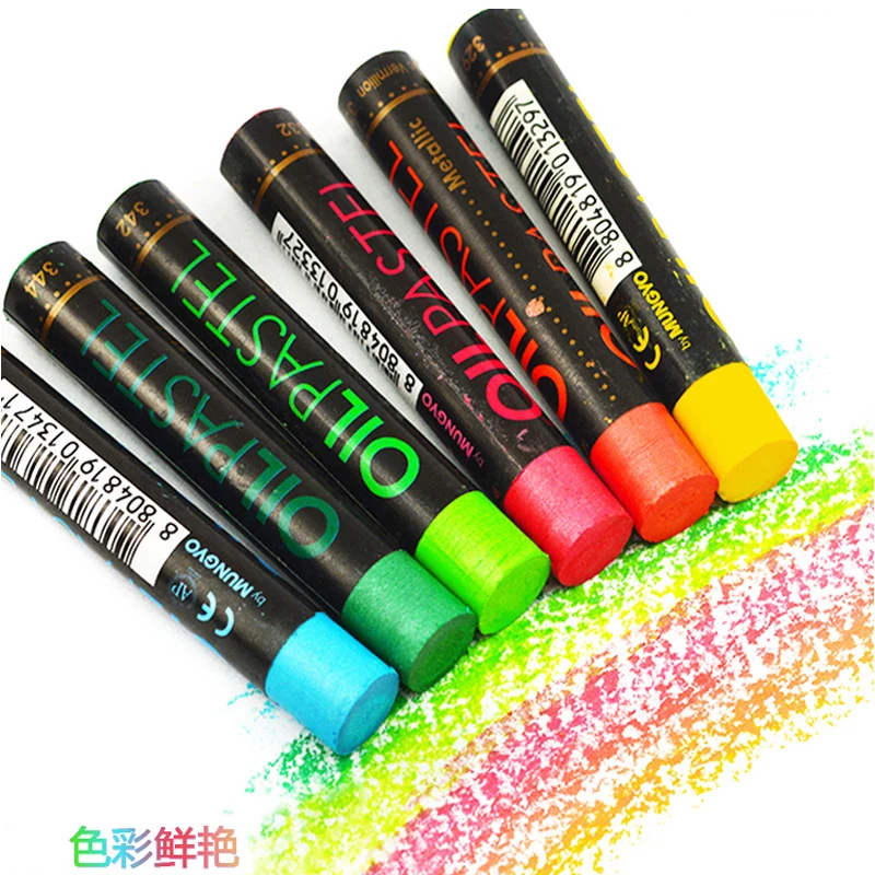MUNGYO MOP-MF series Gallary Artists Oil pastels 12/24 Metallic and fluorescent color Oil paint ART drawing supplies